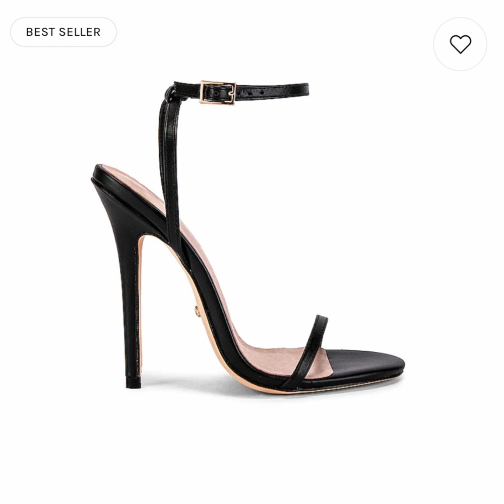RAYE Bali High Heel in Black Calf Sandals Sleek Best Seller Revolve
